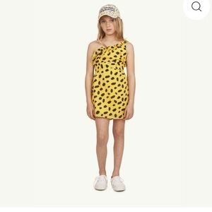 Charming Yellow weasel cheetah pattern Dress by the animals observatory